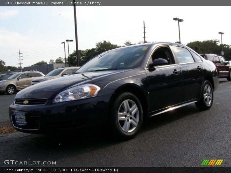 Imperial Blue Metallic / Ebony 2010 Chevrolet Impala LS