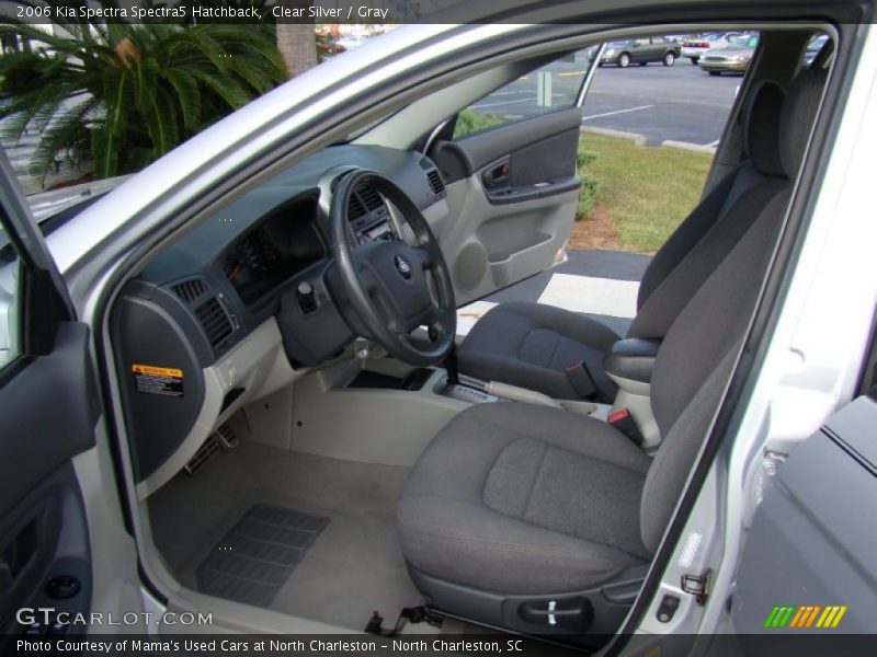 Clear Silver / Gray 2006 Kia Spectra Spectra5 Hatchback