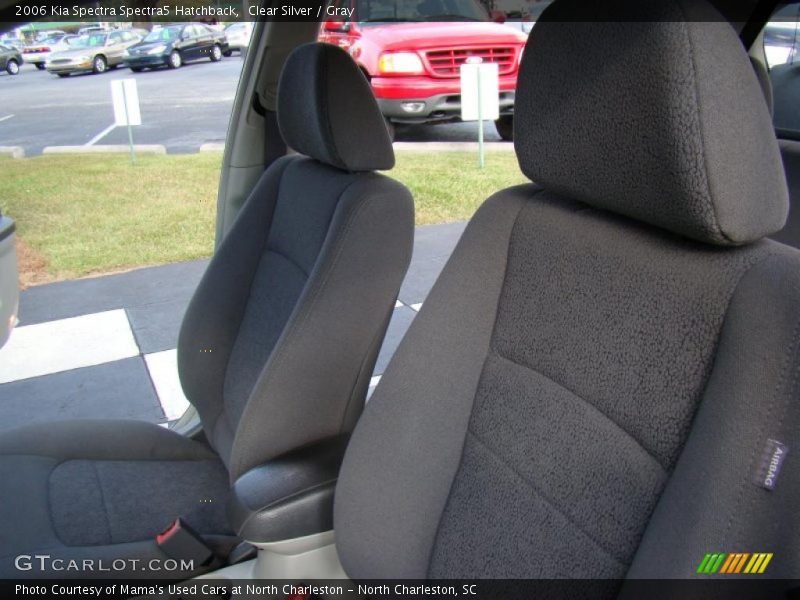 Clear Silver / Gray 2006 Kia Spectra Spectra5 Hatchback