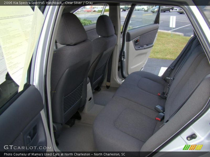 Clear Silver / Gray 2006 Kia Spectra Spectra5 Hatchback