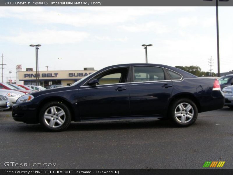 Imperial Blue Metallic / Ebony 2010 Chevrolet Impala LS