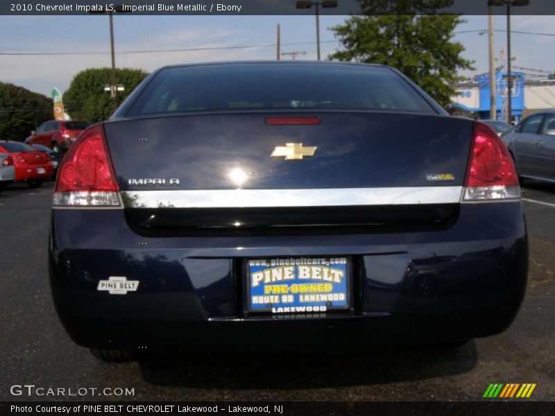 Imperial Blue Metallic / Ebony 2010 Chevrolet Impala LS