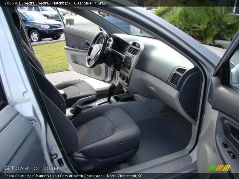 Clear Silver / Gray 2006 Kia Spectra Spectra5 Hatchback