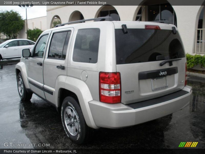 Light Graystone Pearl / Pastel Pebble Beige 2008 Jeep Liberty Sport