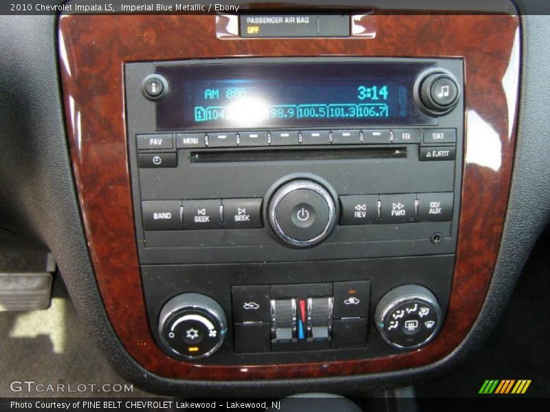 Imperial Blue Metallic / Ebony 2010 Chevrolet Impala LS