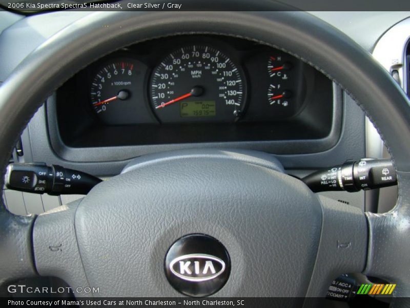 Clear Silver / Gray 2006 Kia Spectra Spectra5 Hatchback