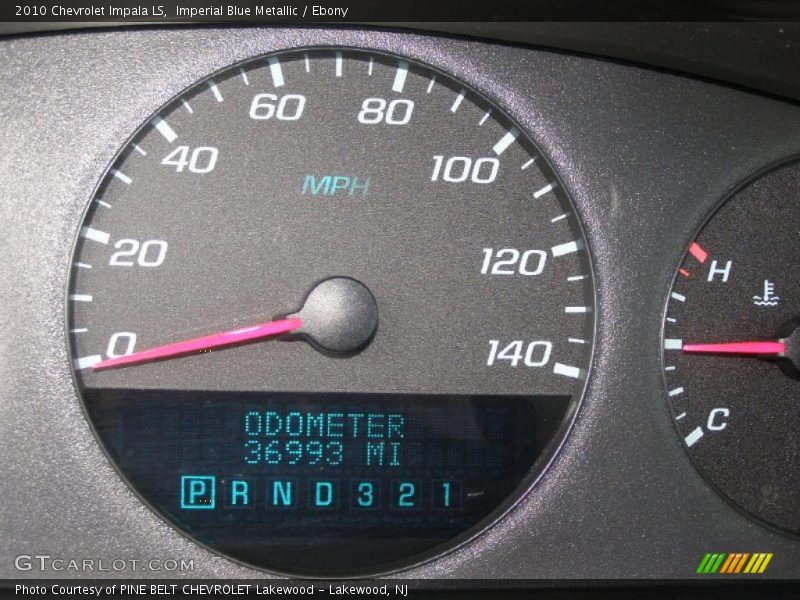Imperial Blue Metallic / Ebony 2010 Chevrolet Impala LS