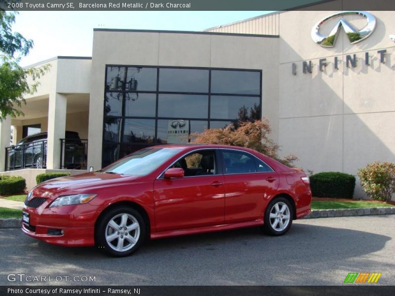 Barcelona Red Metallic / Dark Charcoal 2008 Toyota Camry SE