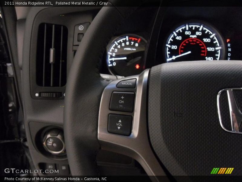 Polished Metal Metallic / Gray 2011 Honda Ridgeline RTL