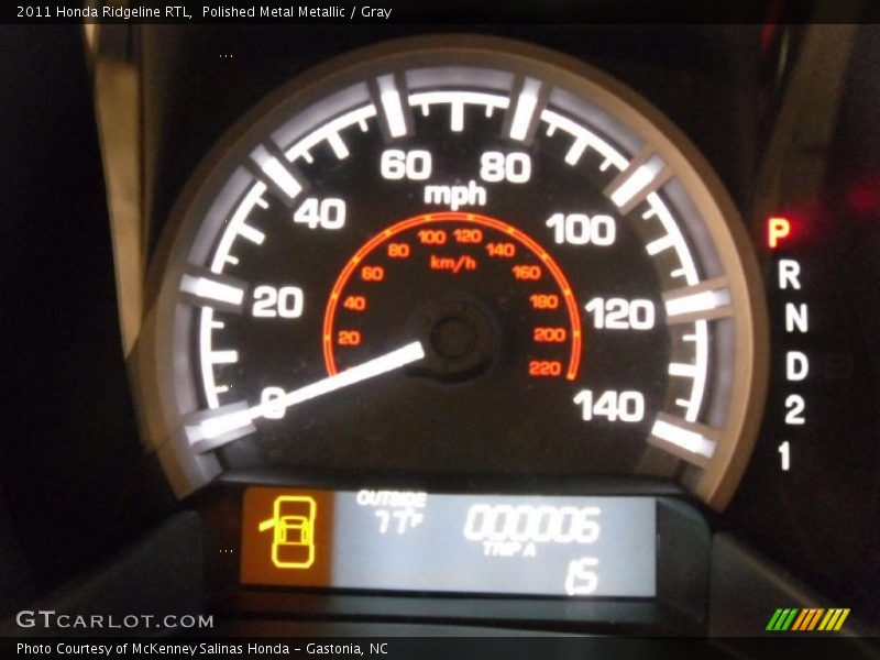 Polished Metal Metallic / Gray 2011 Honda Ridgeline RTL