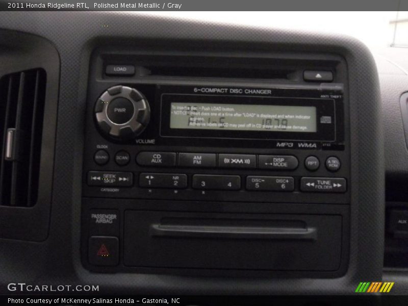 Controls of 2011 Ridgeline RTL