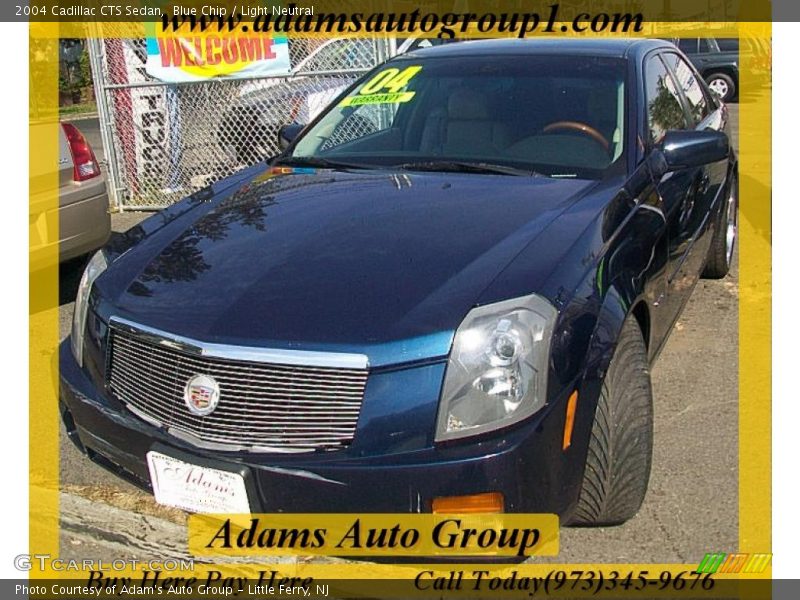 Blue Chip / Light Neutral 2004 Cadillac CTS Sedan