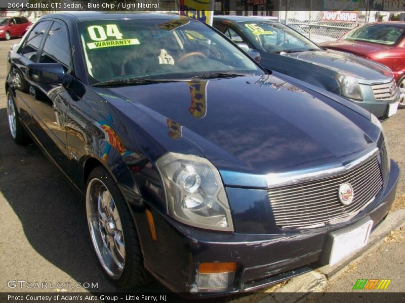 Blue Chip / Light Neutral 2004 Cadillac CTS Sedan