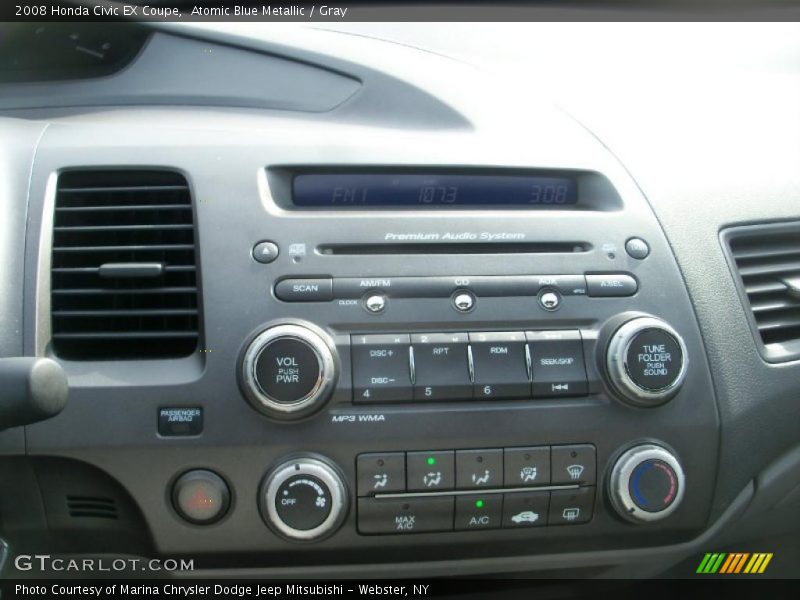 Controls of 2008 Civic EX Coupe