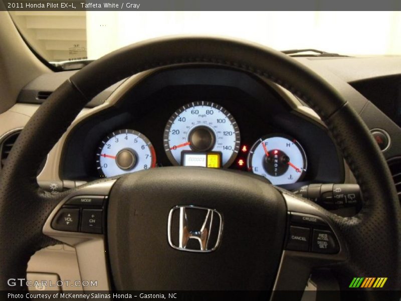 Taffeta White / Gray 2011 Honda Pilot EX-L