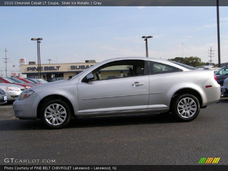 Silver Ice Metallic / Gray 2010 Chevrolet Cobalt LT Coupe