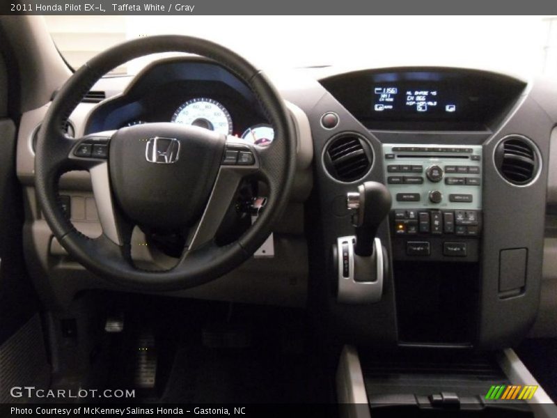 Taffeta White / Gray 2011 Honda Pilot EX-L