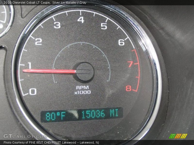 Silver Ice Metallic / Gray 2010 Chevrolet Cobalt LT Coupe