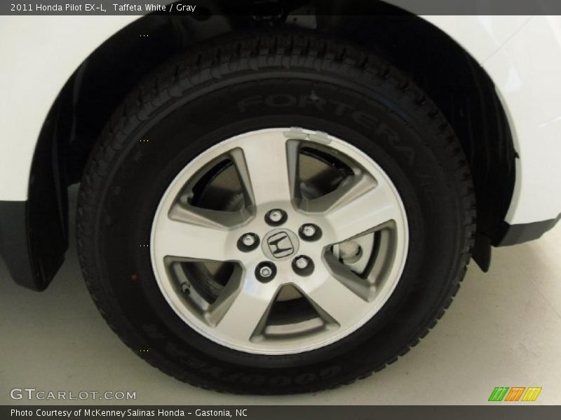 Taffeta White / Gray 2011 Honda Pilot EX-L