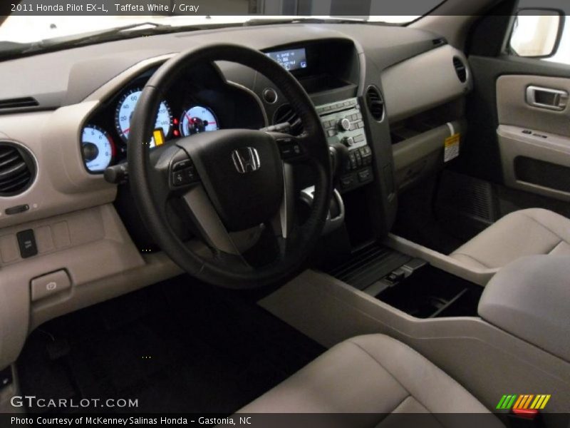 Taffeta White / Gray 2011 Honda Pilot EX-L