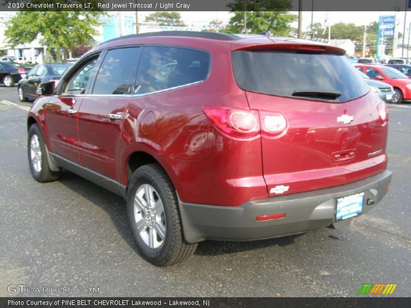 Red Jewel Tintcoat / Light Gray 2010 Chevrolet Traverse LT