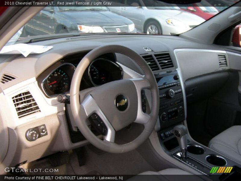 Red Jewel Tintcoat / Light Gray 2010 Chevrolet Traverse LT