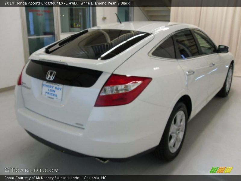 White Diamond Pearl / Black 2010 Honda Accord Crosstour EX-L 4WD