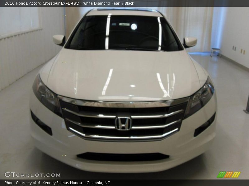 White Diamond Pearl / Black 2010 Honda Accord Crosstour EX-L 4WD