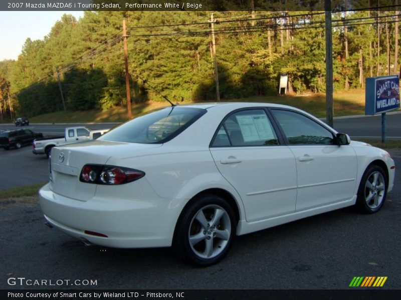 Performance White / Beige 2007 Mazda MAZDA6 i Touring Sedan