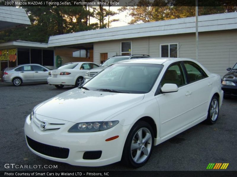 Performance White / Beige 2007 Mazda MAZDA6 i Touring Sedan
