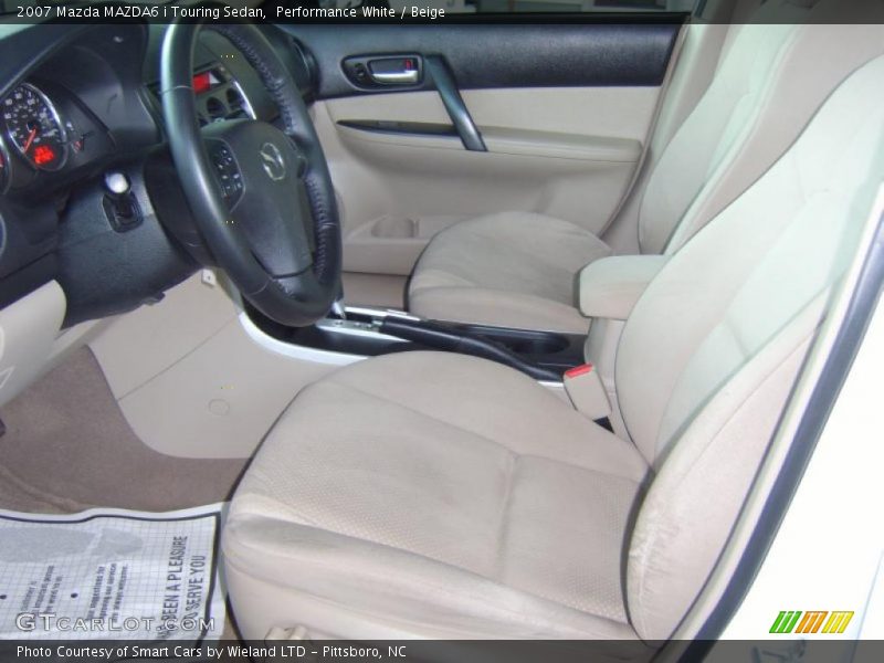 Performance White / Beige 2007 Mazda MAZDA6 i Touring Sedan