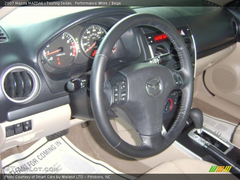 Performance White / Beige 2007 Mazda MAZDA6 i Touring Sedan