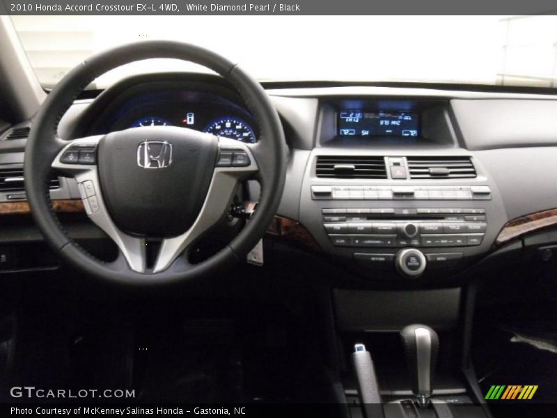 White Diamond Pearl / Black 2010 Honda Accord Crosstour EX-L 4WD