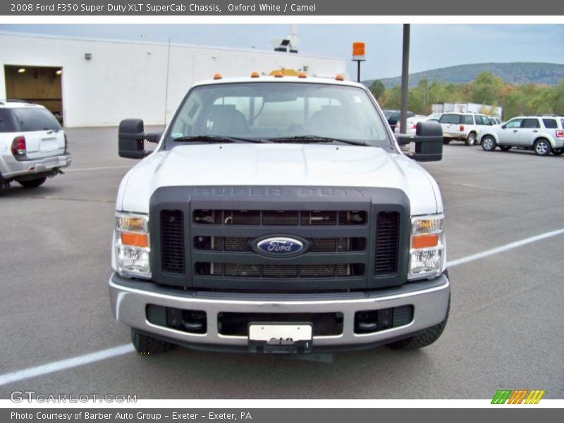 Oxford White / Camel 2008 Ford F350 Super Duty XLT SuperCab Chassis