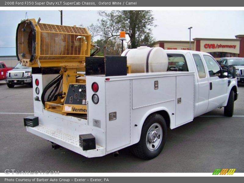 Oxford White / Camel 2008 Ford F350 Super Duty XLT SuperCab Chassis