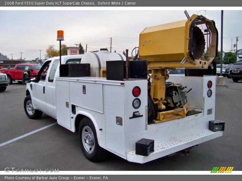 Oxford White / Camel 2008 Ford F350 Super Duty XLT SuperCab Chassis
