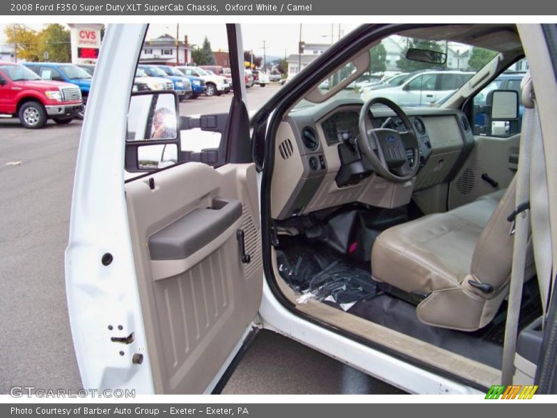 Oxford White / Camel 2008 Ford F350 Super Duty XLT SuperCab Chassis