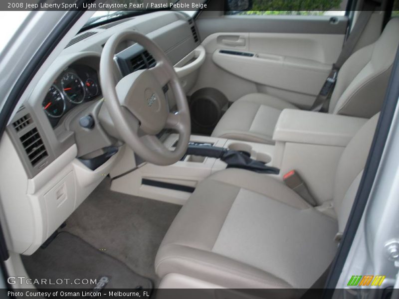Light Graystone Pearl / Pastel Pebble Beige 2008 Jeep Liberty Sport