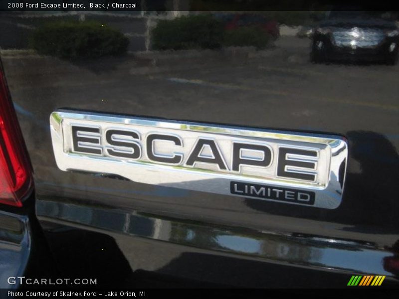 Black / Charcoal 2008 Ford Escape Limited