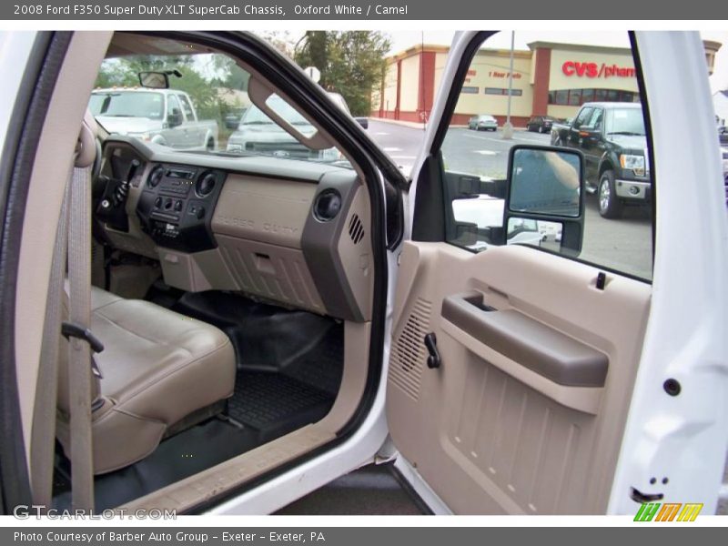 Oxford White / Camel 2008 Ford F350 Super Duty XLT SuperCab Chassis