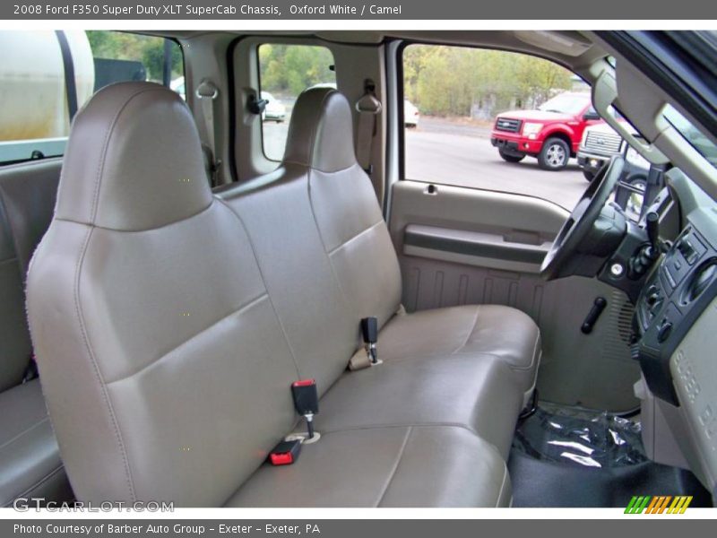 Oxford White / Camel 2008 Ford F350 Super Duty XLT SuperCab Chassis