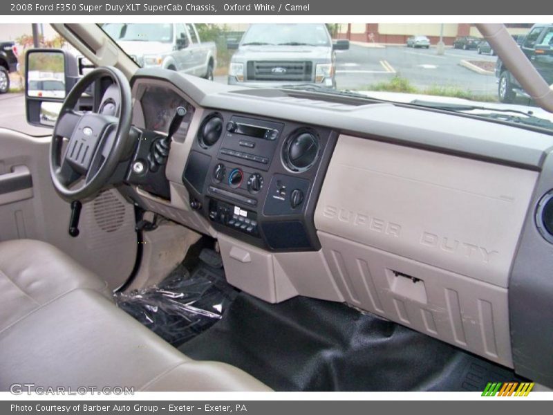 Oxford White / Camel 2008 Ford F350 Super Duty XLT SuperCab Chassis