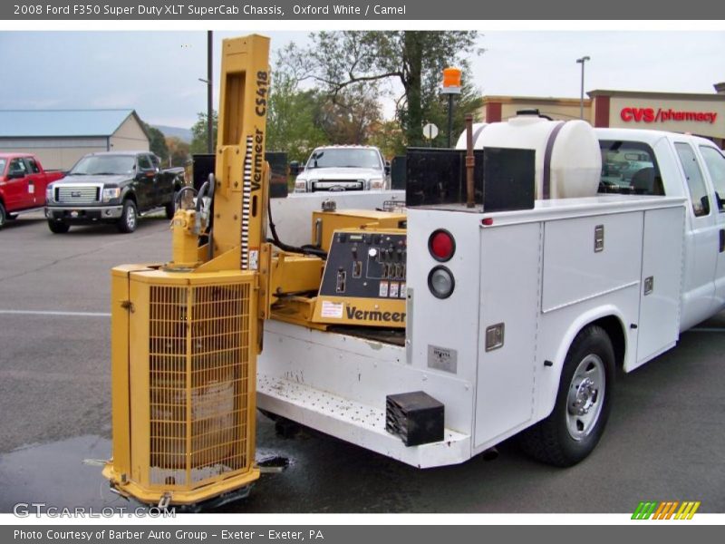 Oxford White / Camel 2008 Ford F350 Super Duty XLT SuperCab Chassis