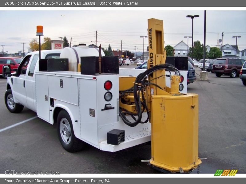 Oxford White / Camel 2008 Ford F350 Super Duty XLT SuperCab Chassis