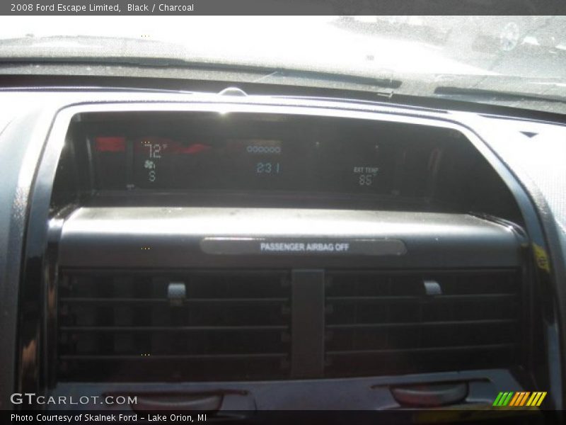 Black / Charcoal 2008 Ford Escape Limited