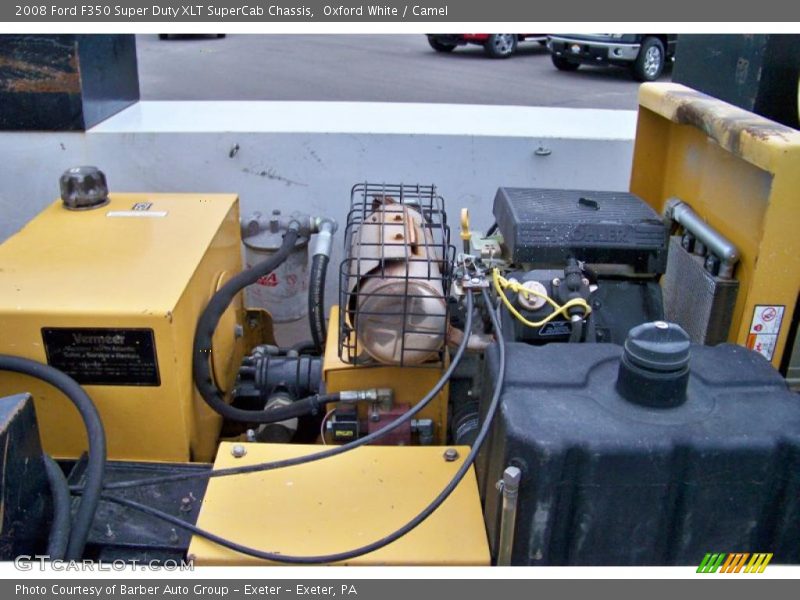 Oxford White / Camel 2008 Ford F350 Super Duty XLT SuperCab Chassis