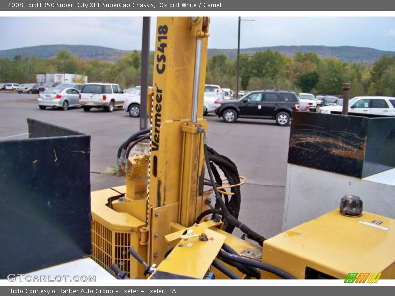 Oxford White / Camel 2008 Ford F350 Super Duty XLT SuperCab Chassis