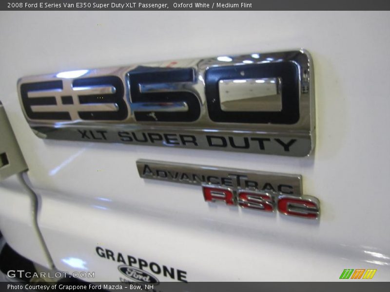 Oxford White / Medium Flint 2008 Ford E Series Van E350 Super Duty XLT Passenger