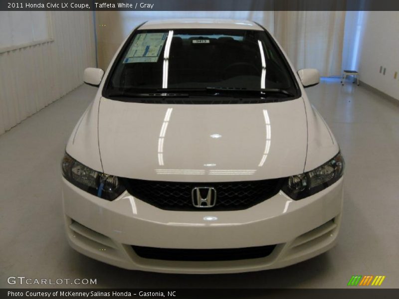 Taffeta White / Gray 2011 Honda Civic LX Coupe