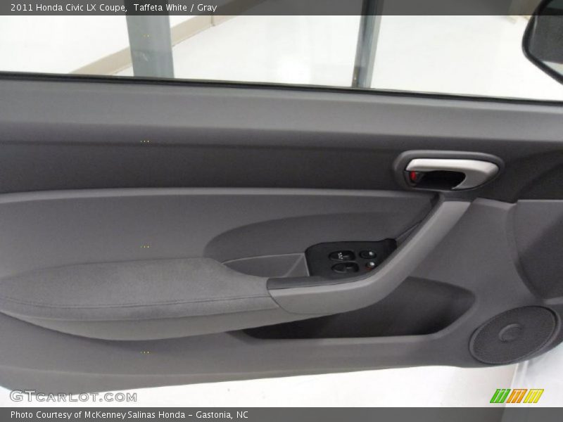 Taffeta White / Gray 2011 Honda Civic LX Coupe